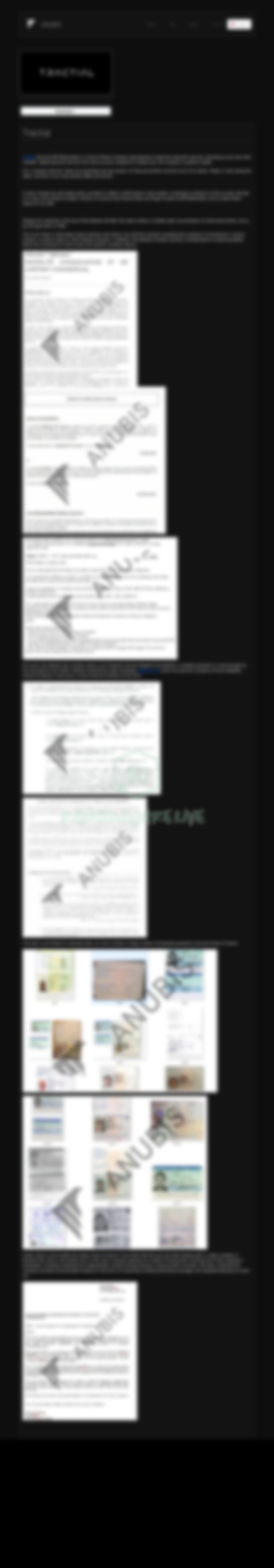 Leak site post claiming Tractial data breach