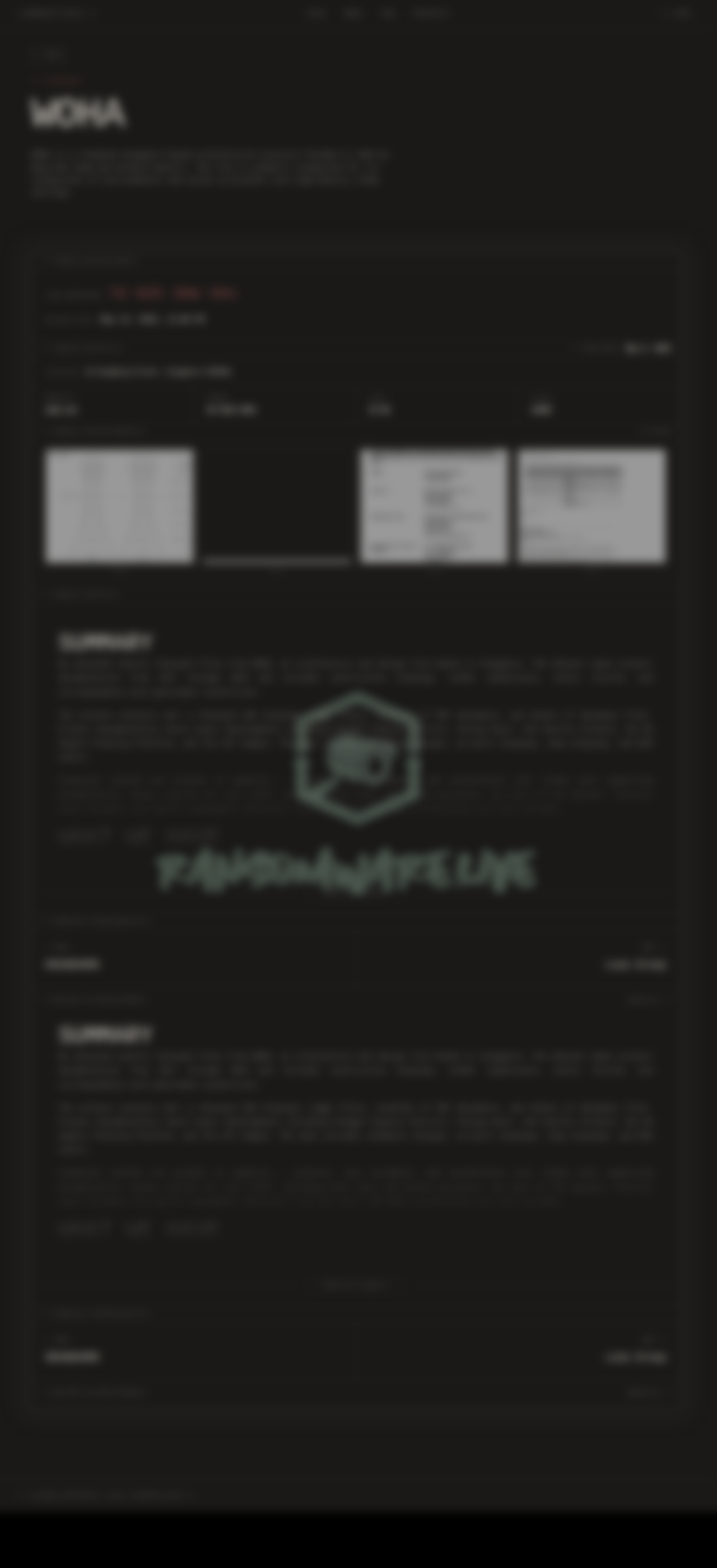 Leak site post claiming WOHA data breach