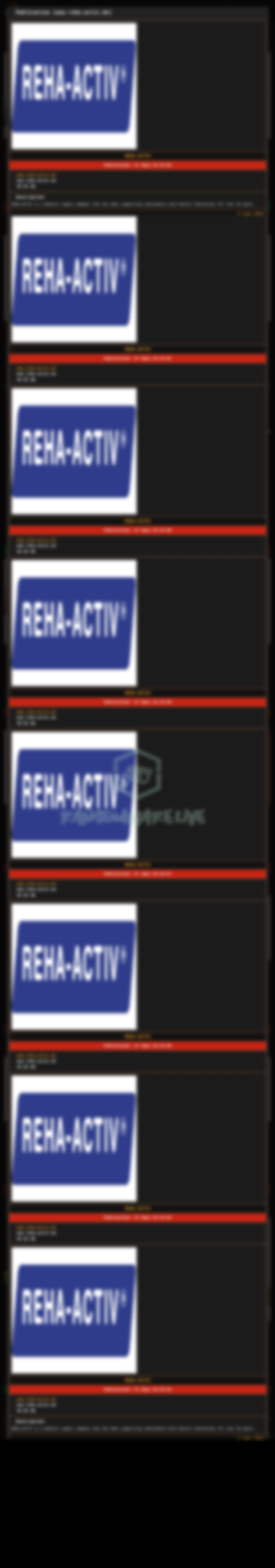 Leak site post claiming REHA-ACTIV data breach