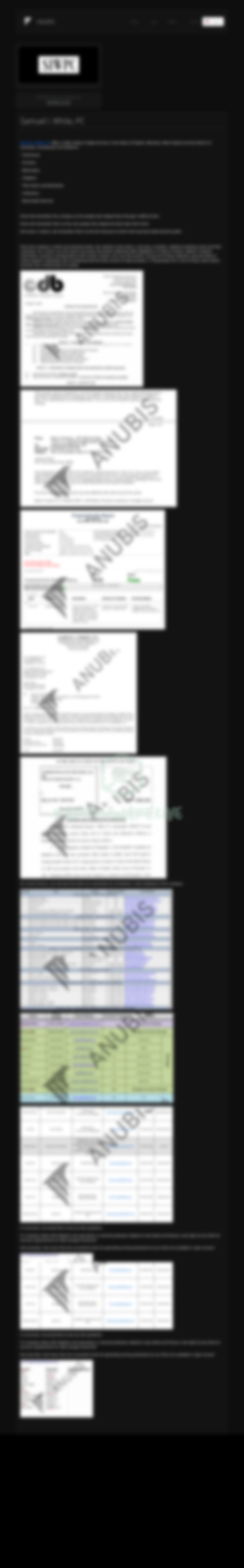 Leak site post claiming Samuel I. White, PC data breach