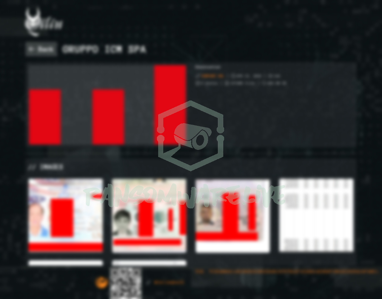 Leak site post claiming Gruppo ICM SPA data breach